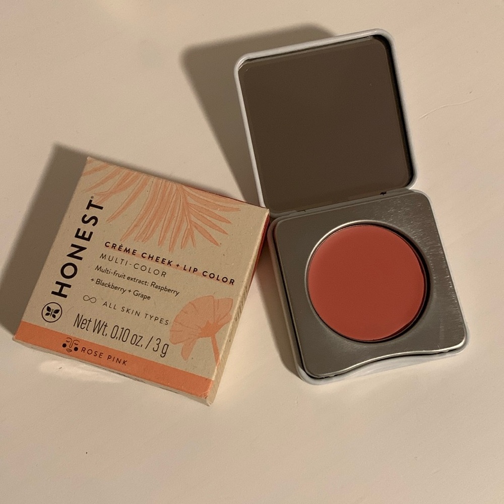 NWT Honest Beauty Crème Cheek + Lip in Rose Pink